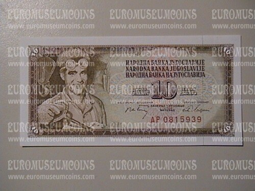 10 Dinara Banconota Jugoslavia 1968
