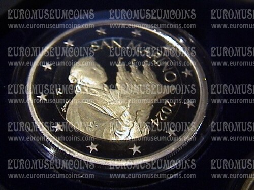San Marino 2024 2 euro fondo a specchio da divisionale proof FS BE PP