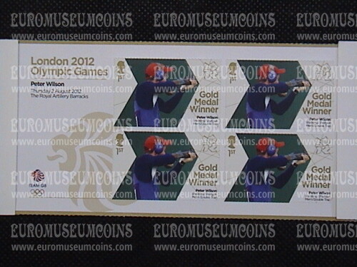 2012 Gran Bretagna Medaglie d' oro Olimpiadi di Londra Quartina 04 Tiro a Volo