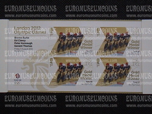 2012 Gran Bretagna Medaglie d' oro Olimpiadi di Londra Quartina 07 Ciclismo