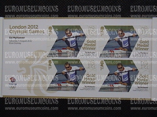 2012 Gran Bretagna Medaglie d' oro Olimpiadi di Londra Quartina 26 Canoa