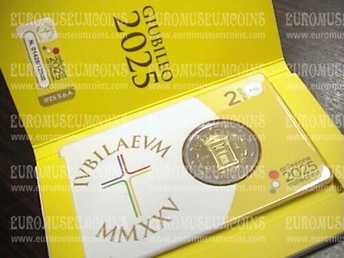 Italia 2025 Giubileo 2 euro commemorativo FDC in coincard