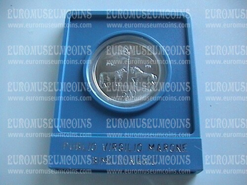 1981 Italia 500 Lire FDC Virgilio argento in astuccio