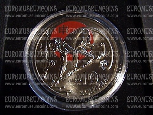 2024 San Marino 10 Euro anno della Scimmia FDC Calendario Lunare Cinese