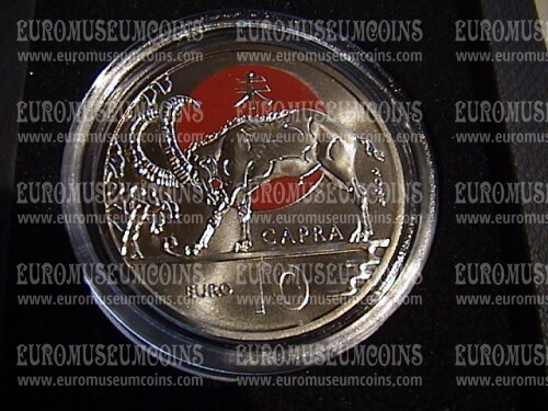 2024 San Marino 10 Euro FDC anno della Capra Calendario Lunare Cinese