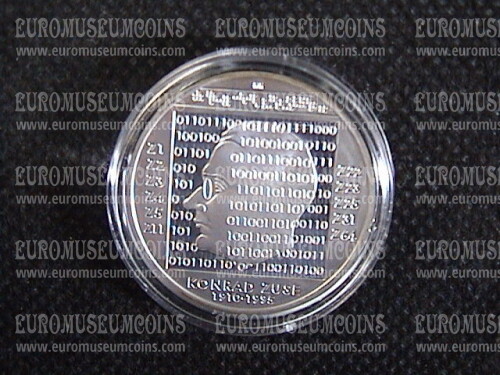 2010 Germania Konrad Zuse10 Euro Proof in argento 