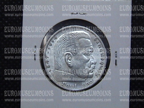 1936 Germania Von Hindeburg 5 Marchi in argento