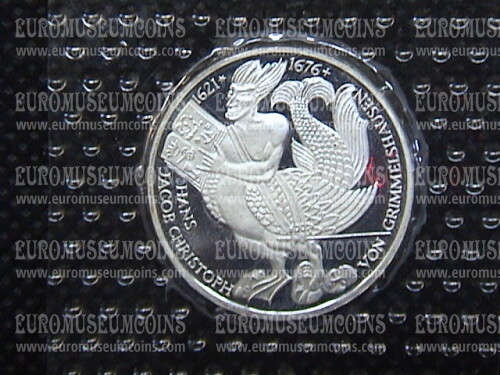 1976 Germania Von Grimmelshaus 5 Marchi in argento proof