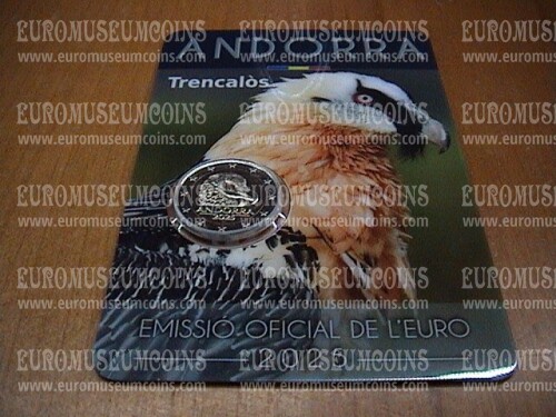 Andorra 2025 FDC Gipeto 2 euro commemorativo in coincard