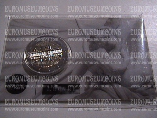 Francia Louvre Parigi Amore e Psiche 2025 2 Euro commemorativo  coincard 