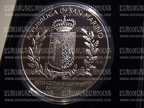 2026 San Marino medaglia 70° Federazione Sammarinese Balestrieri 