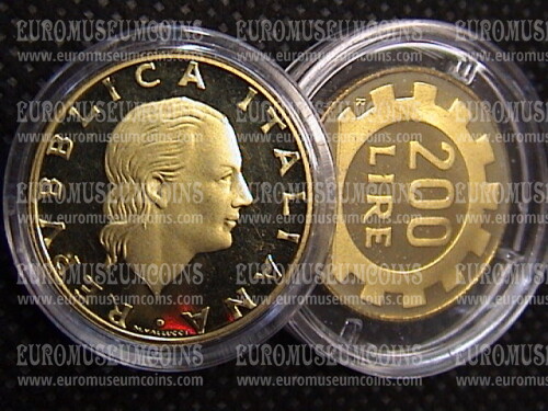 200 Lire Italia Lavoro Proof