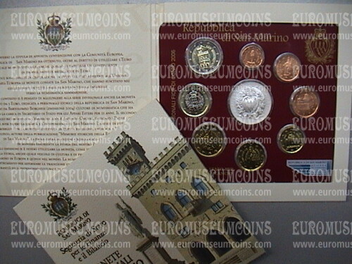 2006 San Marino divisionale FDC con il 5 Euro in argento in confezione ufficiale