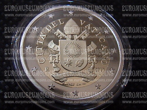 2017 Vaticano 2 euro proof da set ufficiale