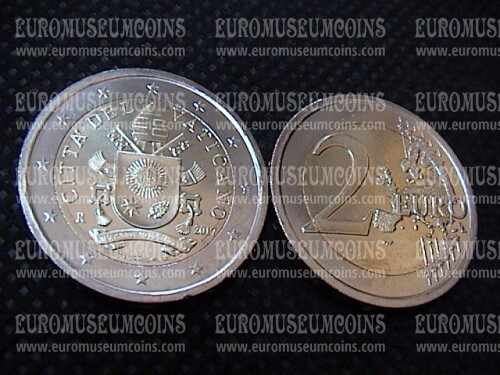 2017 Vaticano 2 euro FDC da set ufficiale
