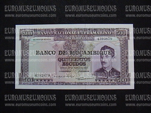 500 Escudos Banconota emessa dal Mozambico 1976