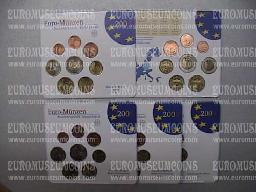 2005 Germania serie divisionale zecca A blister ufficiale FDC