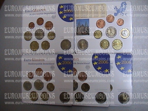 2006 Germania serie divisionali 5 zecche confezione ufficiale FDC