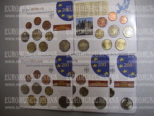 2007 Germania serie divisionali 5 zecche confezione ufficiale FDC