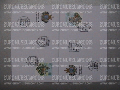 2017 FDC EUROPA :  Castelli SAN MARINO 2/2v