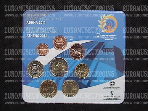 2011 Grecia Special Olympics con 2 euro Europa divisionale FDC in confezione ufficiale