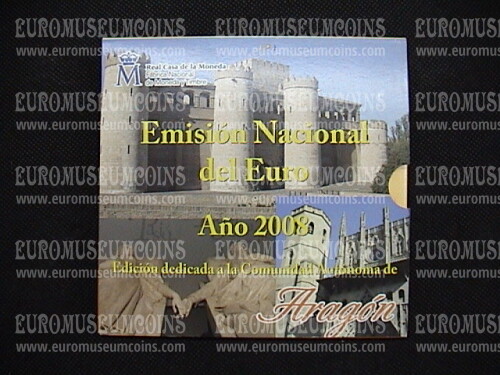 2008 Spagna Aragon divisionale FDC in confezione ufficiale