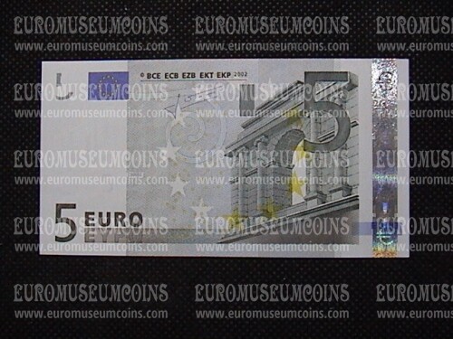 2002 Olanda banconota da 5 Euro firma Trichet