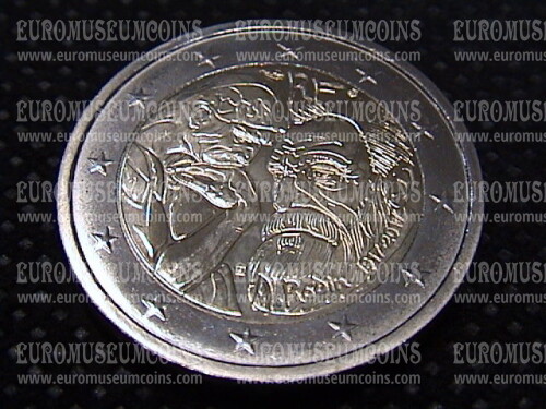 Francia 2017 centenario morte Auguste Rodin 2 Euro commemorativo