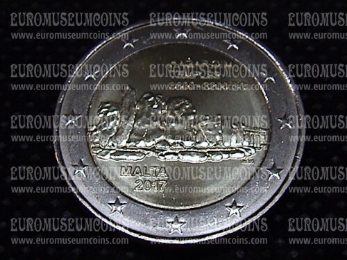 Malta 2017 Hagar Qim Temples 2 Euro commemorativo