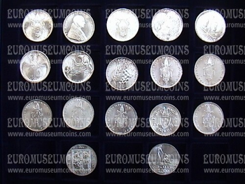 500 Lire Vaticano Paolo VI argento FDC dal 1963 al 1978