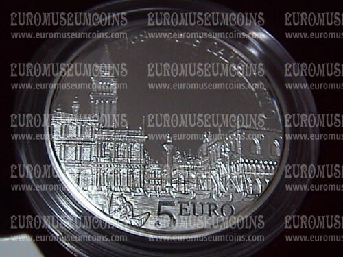 2018 San Marino 5 Euro PROOF Canaletto in argento con cofanetto  