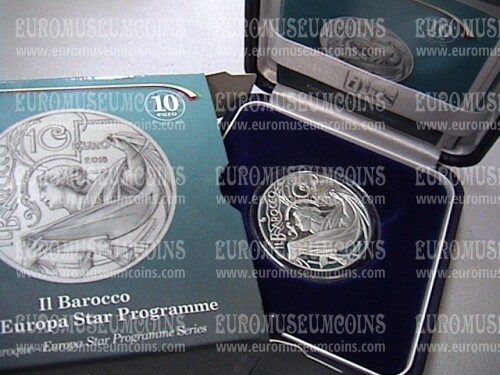 2018 Italia 10 Euro PROOF Il Barocco serie Europa