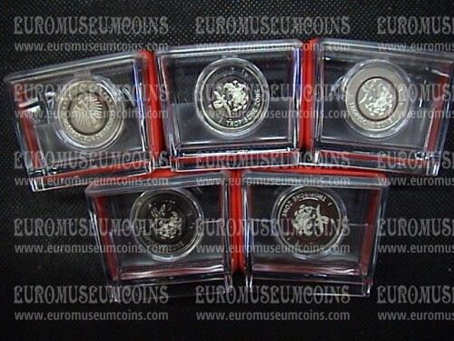 2017 Germania Zona Tropicale 5 Euro commemorativo Proof ADFGJ