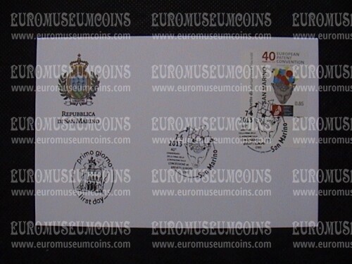 2013 FDC Brevetti Europei San Marino