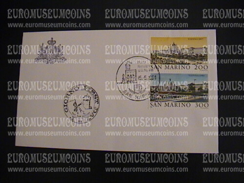 1981 San Marino Vienna Busta primo giorno di emissione 