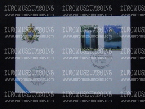 2001 San Marino Europa Busta primo giorno di emissione FDC