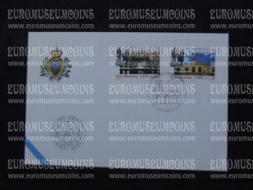 2001 San Marino Emigrazione USA Busta primo giorno di emissione FDC
