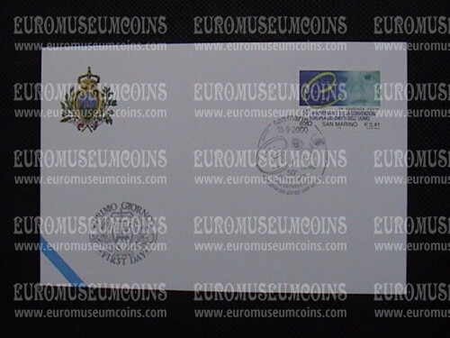 2000 San Marino Diritti dell'Uomo Busta primo giorno di emissione FDC