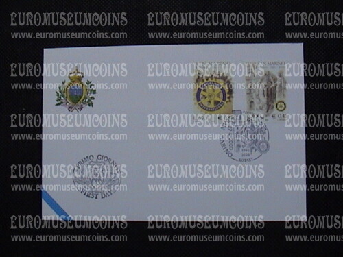 2000 San Marino Rotary Club Busta primo giorno di emissione FDC