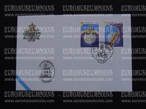 1998 San Marino Giornata del Malato Busta primo giorno di emissione FDC