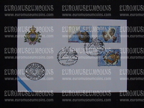 1997 San Marino Volontariato e Solidarietà Busta primo giorno di emissione FDC