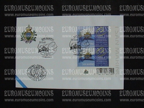 2007 FDC Consiglio d'Europa San Marino