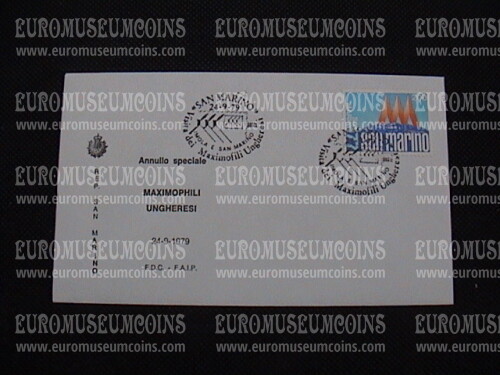 1979 San Marino Maximophili Ungheresi Busta FAIP con annullo speciale