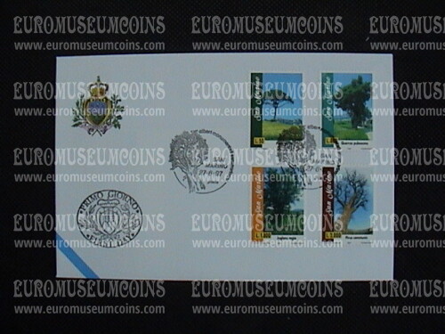 1997 San Marino Alberi Monumentali Busta primo giorno di emissione FDC