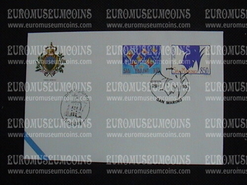 1993 San Marino Europa Busta primo giorno di emissione FDC