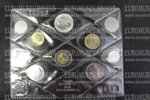 1983 Italia divisionale FDC con il 500 Lire Caravelle in argento in confezione ufficiale