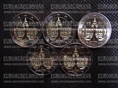 Germania 2016 Zwinger - Dresda - Sassonia 5 zecche 2 Euro commemorativi ADFGJ