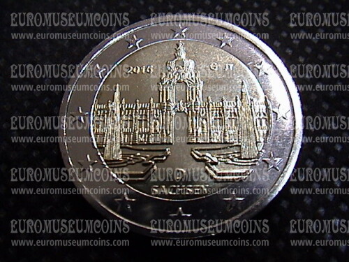 Germania 2016 Zwinger - Dresda - Sassonia zecca casuale 2 Euro commemorativi