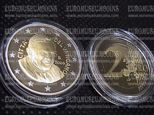 2006 Vaticano 2 euro proof da set ufficiale