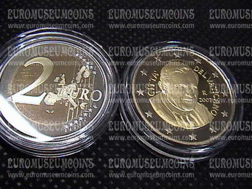2007 Vaticano 2 EURO proof da set ufficiale